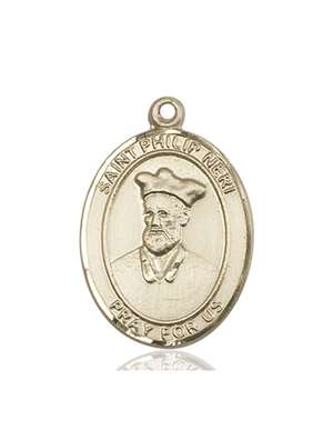 St. Philip Neri Medal<br/>7369 Oval, 14kt Gold