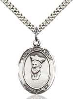 St. Philip Neri Medal<br/>7369 Oval, Sterling Silver