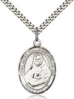 St. Rose Philippine Medal<br/>7371 Oval, Sterling Silver
