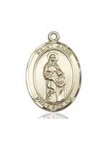 St. Anne Medal<br/>7374 Oval, 14kt Gold