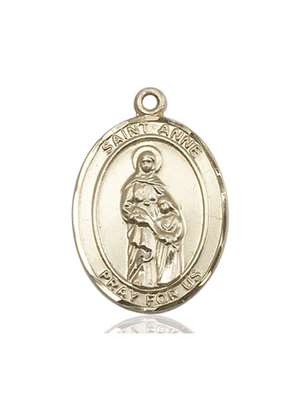 St. Anne Medal<br/>7374 Oval, 14kt Gold