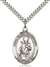 St. Simon Medal<br/>7375 Oval, Sterling Silver