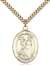 St. Rocco Medal<br/>7377 Oval, Gold Filled