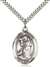 St. Rocco Medal<br/>7377 Oval, Sterling Silver