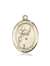 St. Aidan Of Lindesfarne Medal<br/>7381 Oval, 14kt Gold