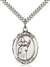 St. Aidan Of Lindesfarne Medal<br/>7381 Oval, Sterling Silver