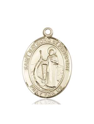 St. Raymond of Penafort Medal<br/>7385 Oval, 14kt Gold