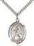 St. Drogo Medal<br/>7386 Oval, Sterling Silver