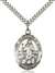 St. Bernadine Of Sienna Medal<br/>7387 Oval, Sterling Silver