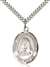 St. Pauline Visintainer Medal<br/>7391 Oval, Sterling Silver