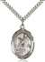 St. Jacob of Nisibis Medal<br/>7392 Oval, Sterling Silver