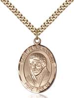 St. Peter Canisius Medal<br/>7393 Oval, Gold Filled