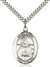 St. Daria Medal<br/>7396 Oval, Sterling Silver