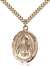 St. Peter Chanel Medal<br/>7397 Oval, Gold Filled