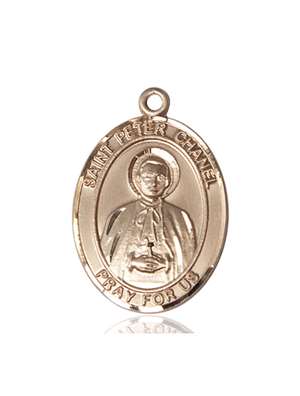 St. Peter Chanel Medal<br/>7397 Oval, 14kt Gold