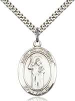 St. Columbkille Medal<br/>7399 Oval, Sterling Silver