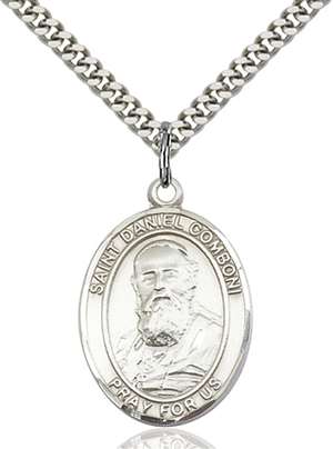 St. Daniel Comboni Medal<br/>7400 Oval, Sterling Silver