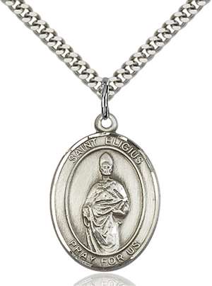 St. Eligius Medal<br/>7402 Oval, Sterling Silver