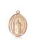 St. Seraphina Medal<br/>7405 Oval, 14kt Gold