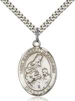 St. Margaret of Scotland Medal<br/>7407 Oval, Sterling Silver