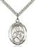 St. Viator of Bergamo Medal<br/>7408 Oval, Sterling Silver