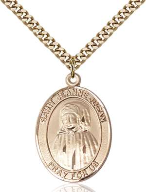 St. Jeanne Jugan Medal<br/>7409 Oval, Gold Filled