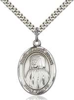 St. Jeanne Jugan Medal<br/>7409 Oval, Sterling Silver