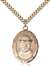 St. Damien of Molokai Medal<br/>7412 Oval, Gold Filled