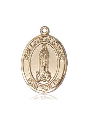 Our Lady of Kibeho Medal<br/>7414 Oval, 14kt Gold