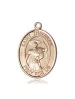 St. Theodore Stratelates Medal<br/>7415 Oval, 14kt Gold