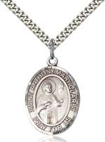 St. Anthony Mary Claret Medal<br/>7416 Oval, Sterling Silver