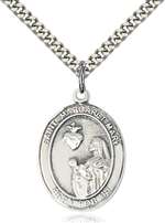 St. Margaret Mary Alacoque Medal<br/>7420 Oval, Sterling Silver