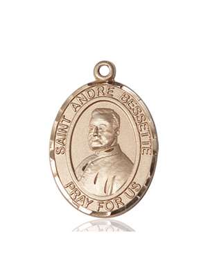 St. Andre Bessette Medal<br/>7424 Oval, 14kt Gold