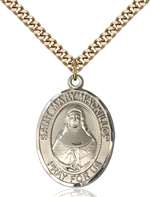 St. Mary Mackillop Medal<br/>7425 Oval, Gold Filled