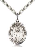 St. Joseph Marello Medal<br/>7430 Oval, Sterling Silver