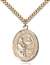 St. Claude de la Colombiere Medal<br/>7432 Oval, Gold Filled