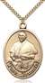 Pope Francis Oval Medal<br/>7451 Oval, Gold Filled