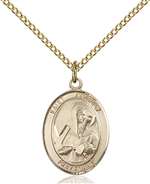 St. Andrew the Apostle Medal<br/>8000 Oval, Gold Filled