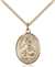 St. Albert the Great Medal<br/>8001 Oval, Gold Filled