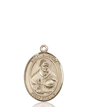 St. Albert the Great Medal<br/>8001 Oval, 14kt Gold