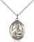 St. Albert the Great Medal<br/>8001 Oval, Sterling Silver