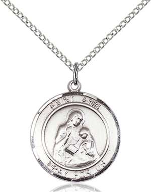 St. Ann Medal<br/>8002 Round, Sterling Silver