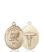 St. Agatha / Nurse Medal<br/>8003 Oval, 14kt Gold