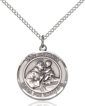 San Antonio Medal<br/>8004 Spanish, Round, Sterling Silver