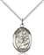 St. Anthony of Padua Medal<br/>8004 Oval, Sterling Silver