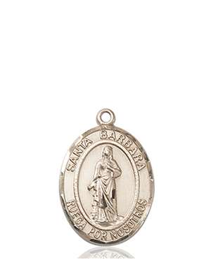 Santa Barbara Medal<br/>8006 Spanish, Oval, 14kt Gold