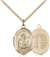St. Benedict Medal<br/>8008 Oval, Gold Filled