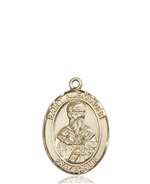 St. Alexander Sauli Medal<br/>8012 Oval, 14kt Gold