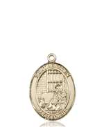 St. Benjamin Medal<br/>8013 Oval, 14kt Gold