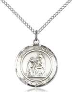 St. Catherine of Siena Medal<br/>8014 Round, Sterling Silver